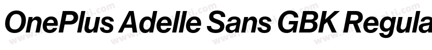 OnePlus Adelle Sans GBK Regular字体转换